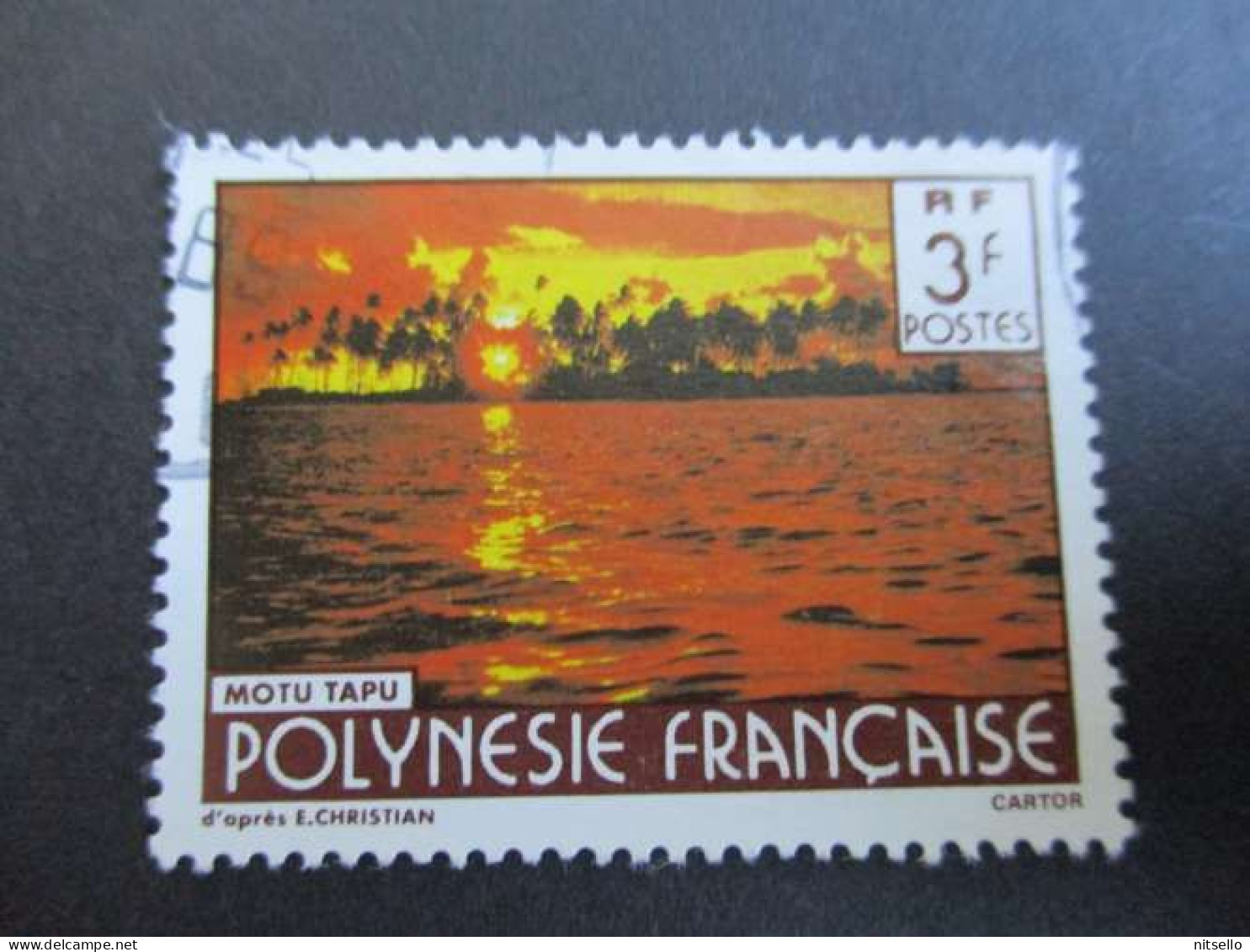 LOTE 2202A ///  (C015)  POLINESIA FRANCESA  - YVERT Nº: 253 OBL 1986  ¡¡¡ OFERTA - LIQUIDATION - JE LIQUIDE !!! - Used Stamps