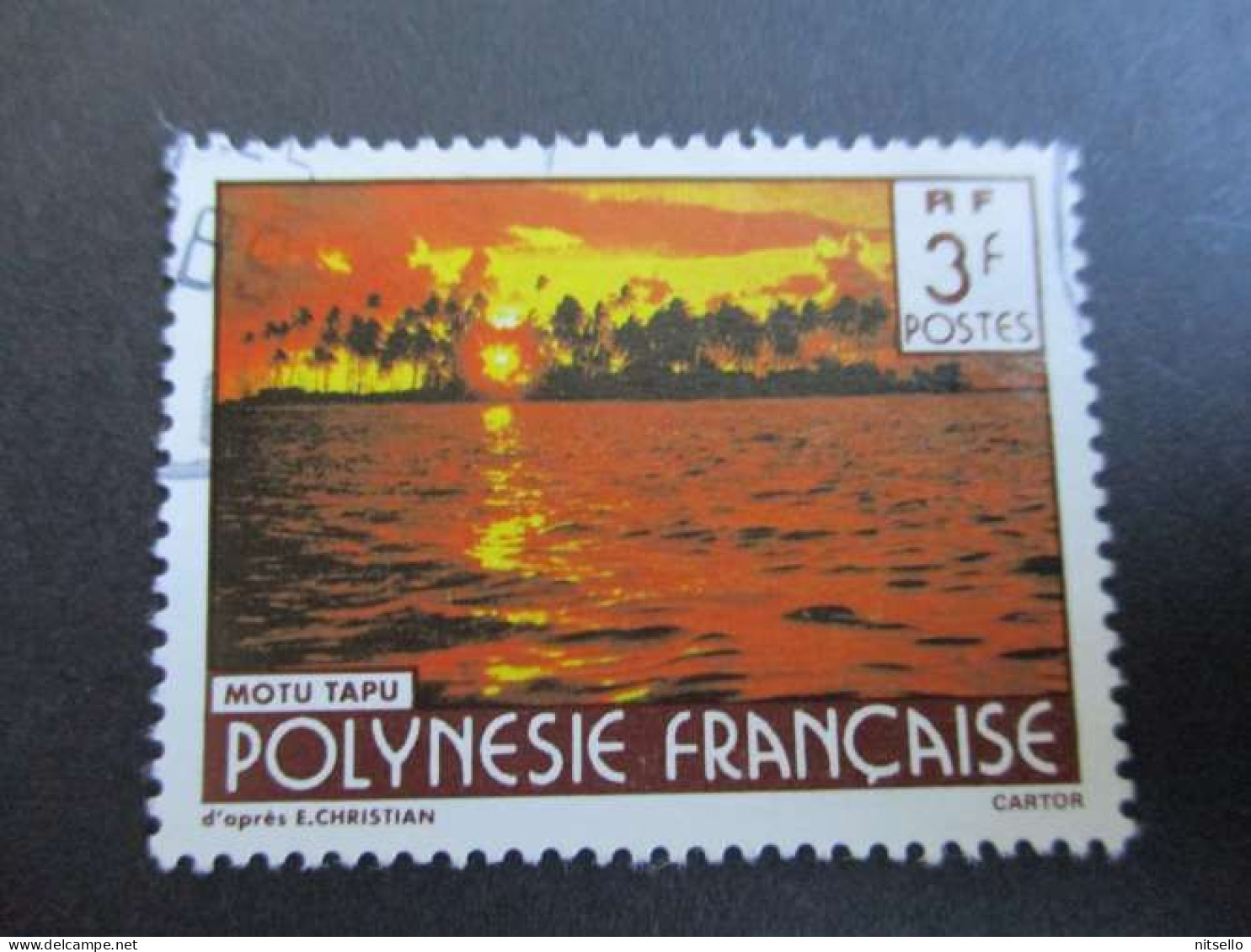 LOTE 2202A ///  (C015)  POLINESIA FRANCESA  - YVERT Nº: 253 OBL 1986  ¡¡¡ OFERTA - LIQUIDATION - JE LIQUIDE !!! - Usati