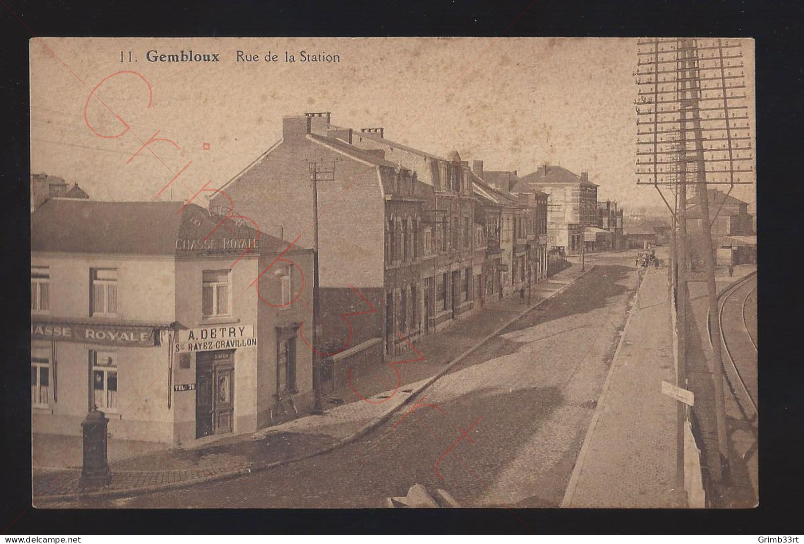 Gembloux - Rue De La Station - Postkaart - Gembloux
