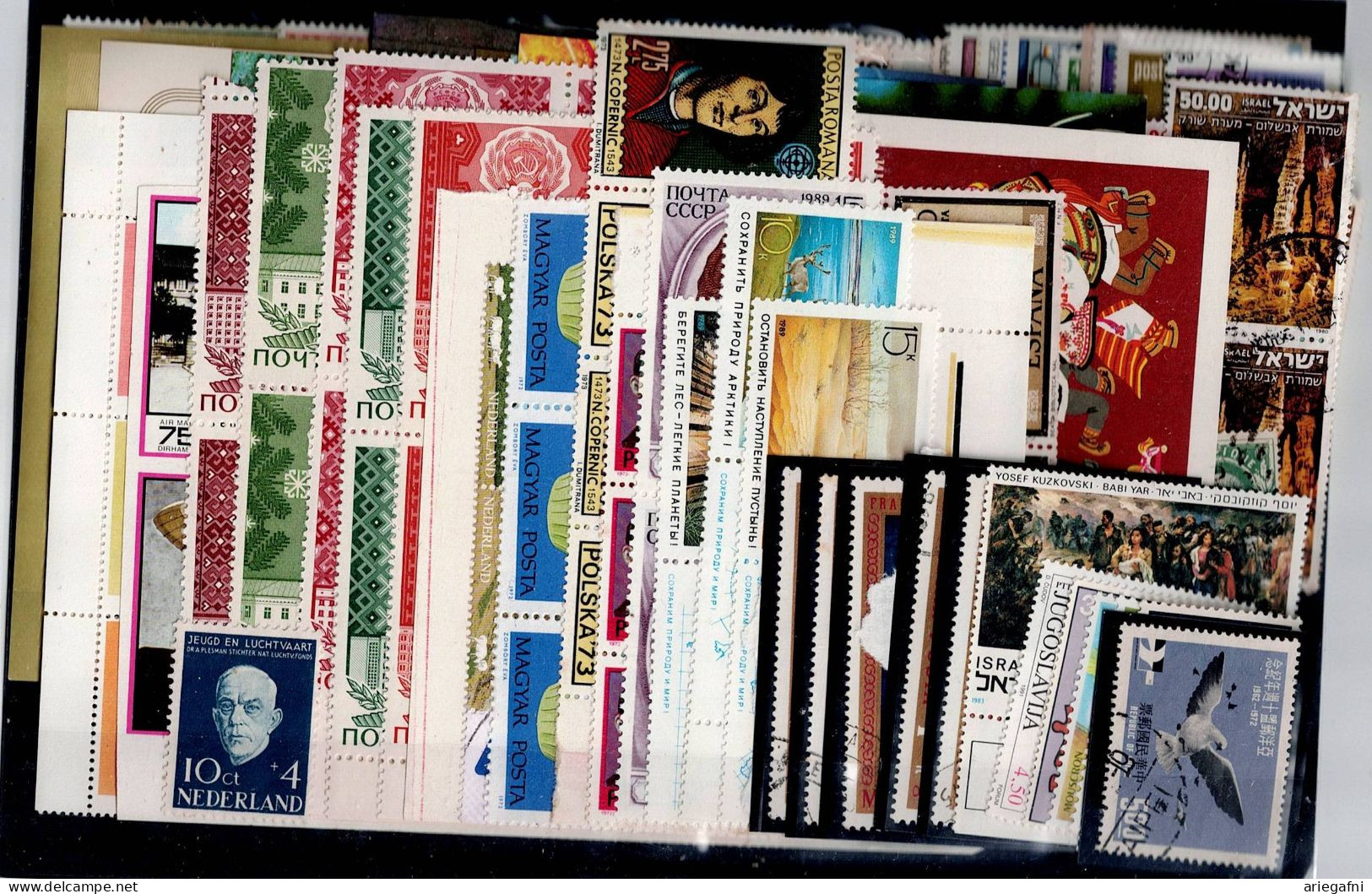 LOT OF 250 STAMPS MINT+USED+16 BLOCKS MI-96 EURO VF!! - Collections (sans Albums)
