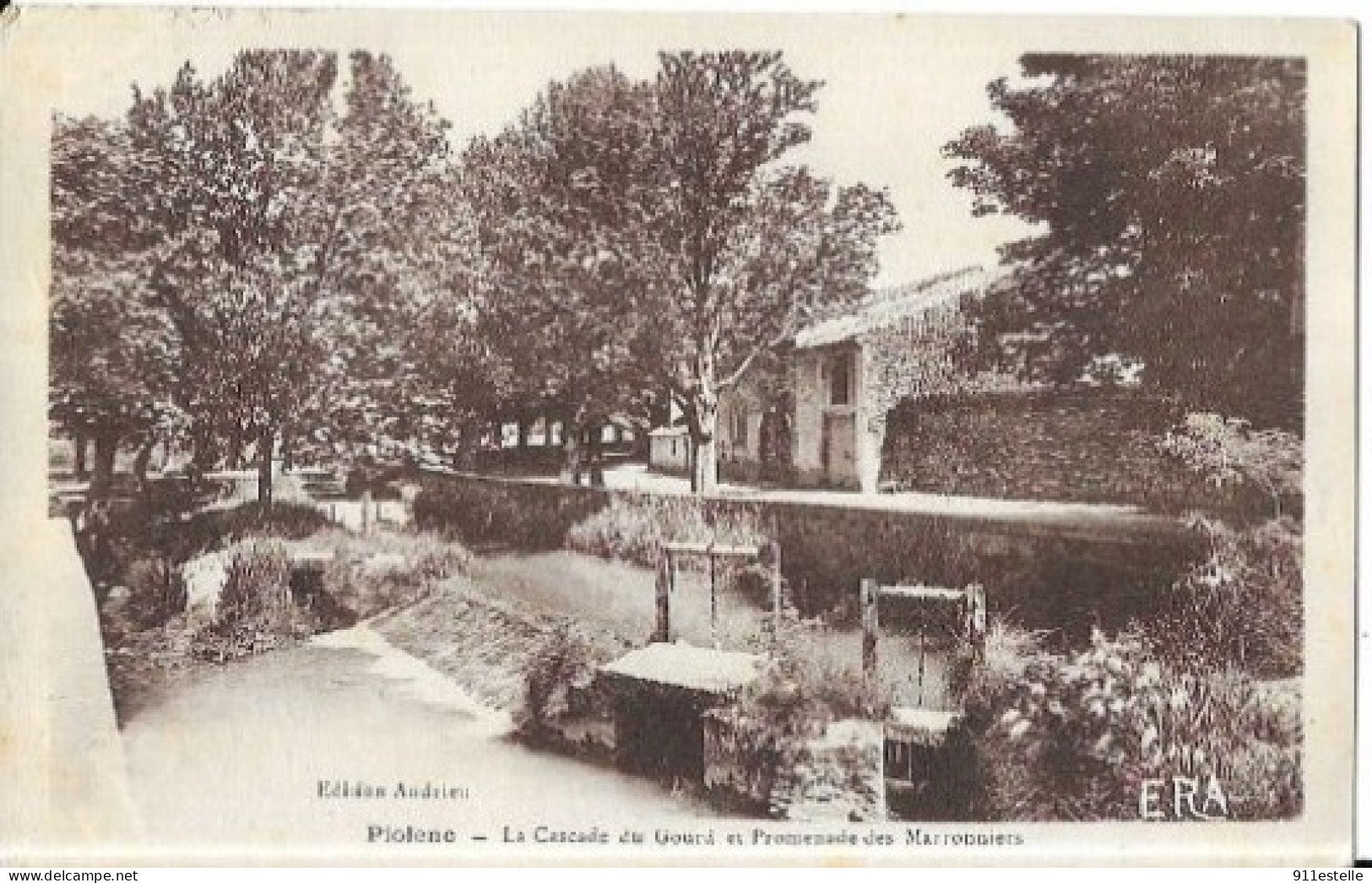 84 PIOLENC . LA CASCADE  DU GOURD ET PROMENADE Des  MARRONNIERS - Piolenc