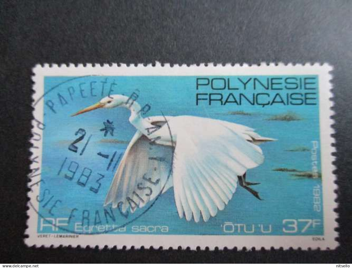 LOTE 2202B ///  (C015)  POLINESIA FRANCESA  - YVERT Nº: 189 OBL 1982   ¡¡¡ OFERTA - LIQUIDATION - JE LIQUIDE !!! - Used Stamps