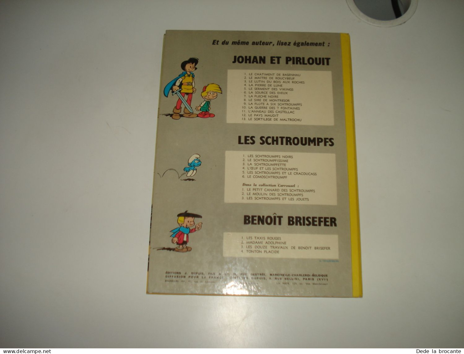 C47 (4) / Johan et Pirlouit 13 " Le sortilège de Maltrochu " - Peyo - E O  1970