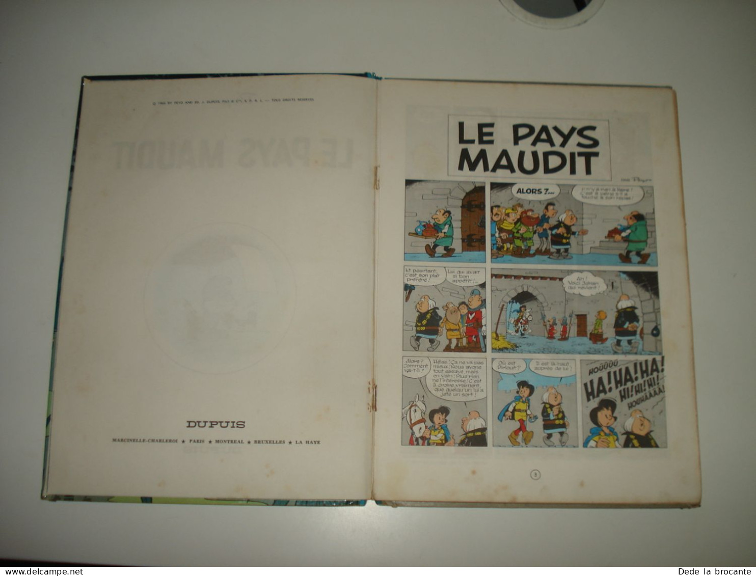 C47 (1) / Johan et Pirlouit N° 12 " Le pays maudit " - Peyo - Réédition de 1966