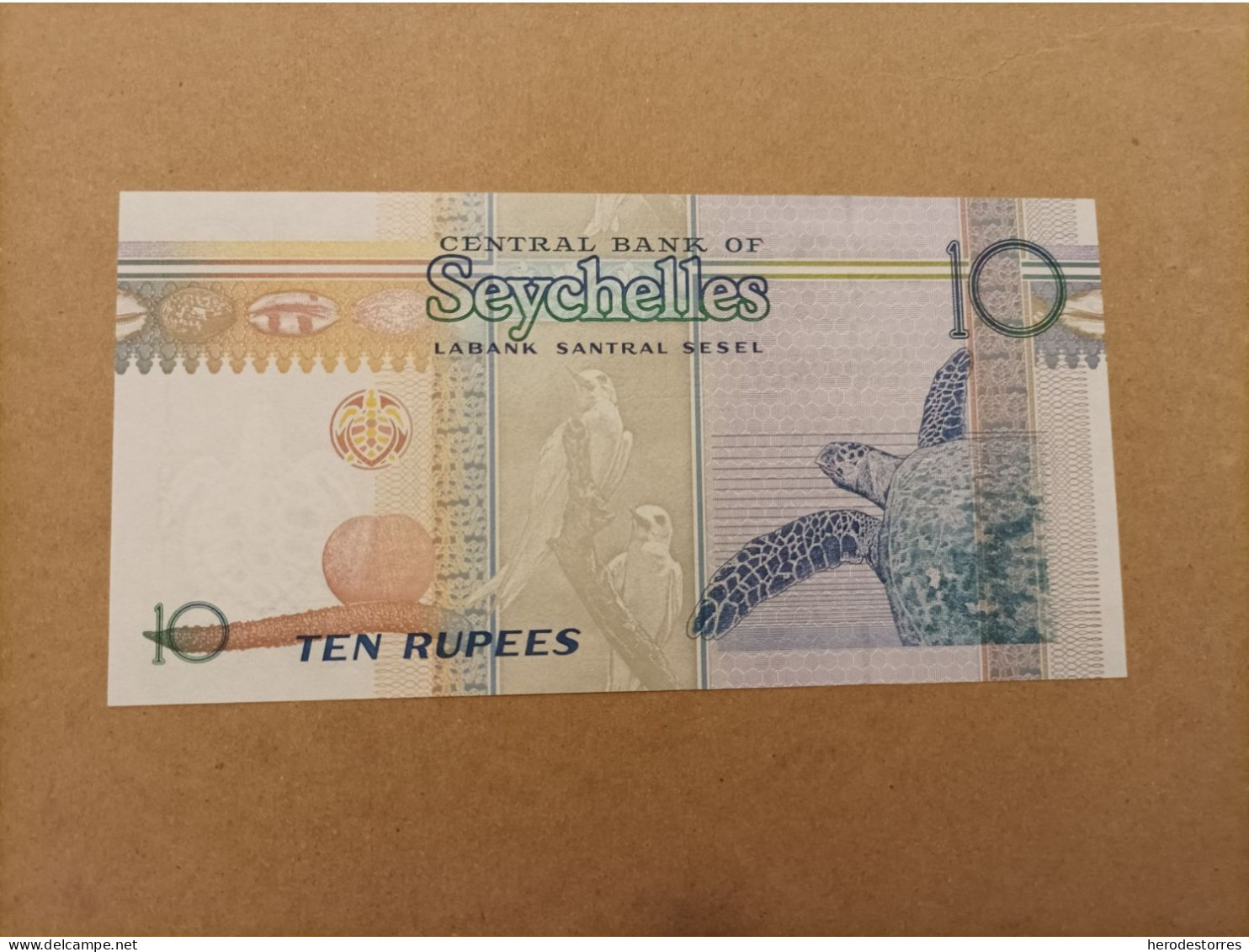 Billete De Seychelles De 10 Rupees, Año 1998, UNC - Seychelles