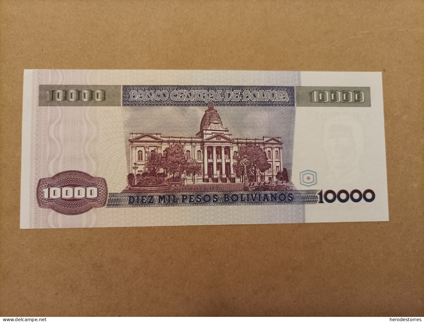 Billete De Bolivia De 100000 Pesos Bolivianos, Serie A, Año 1984, UNC - Bolivien