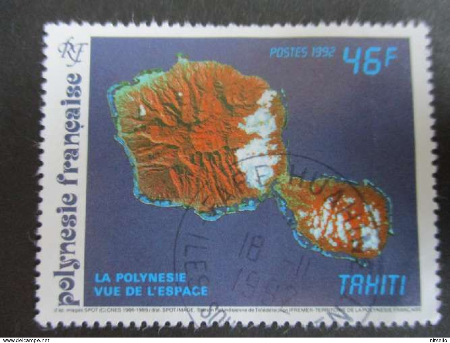 LOTE 2202B ///  (C025)  POLINESIA FRANCESA  - YVERT Nº: 405 OBL 1992  ¡¡¡ OFERTA - LIQUIDATION - JE LIQUIDE !!! - Used Stamps
