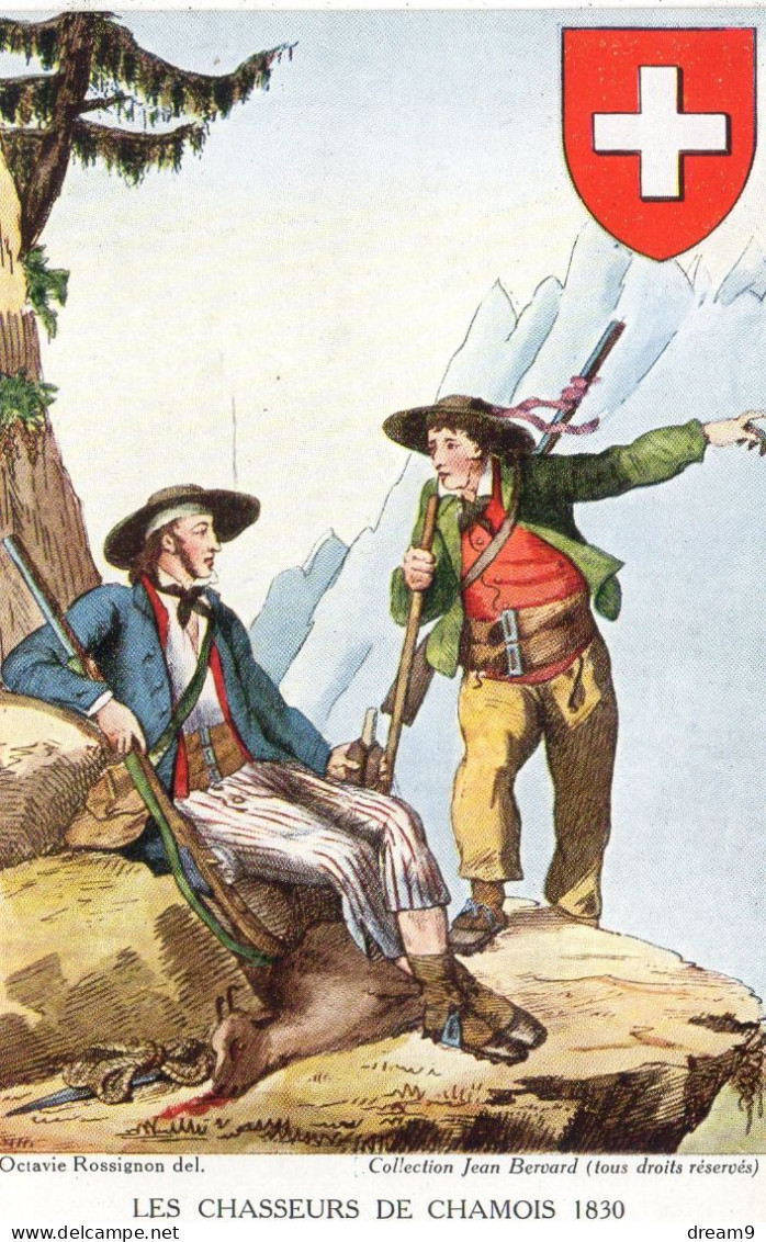 SUISSE - Les Chasseur De Chamois 1830 - Cham