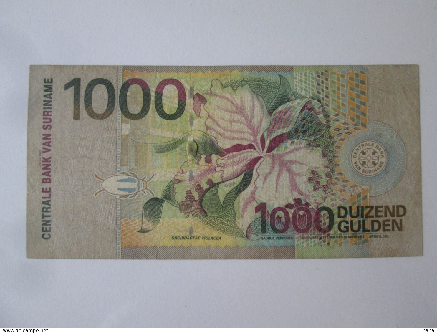 Surinam 1000 Gulden 2000 Banknote,see Pictures - Surinam