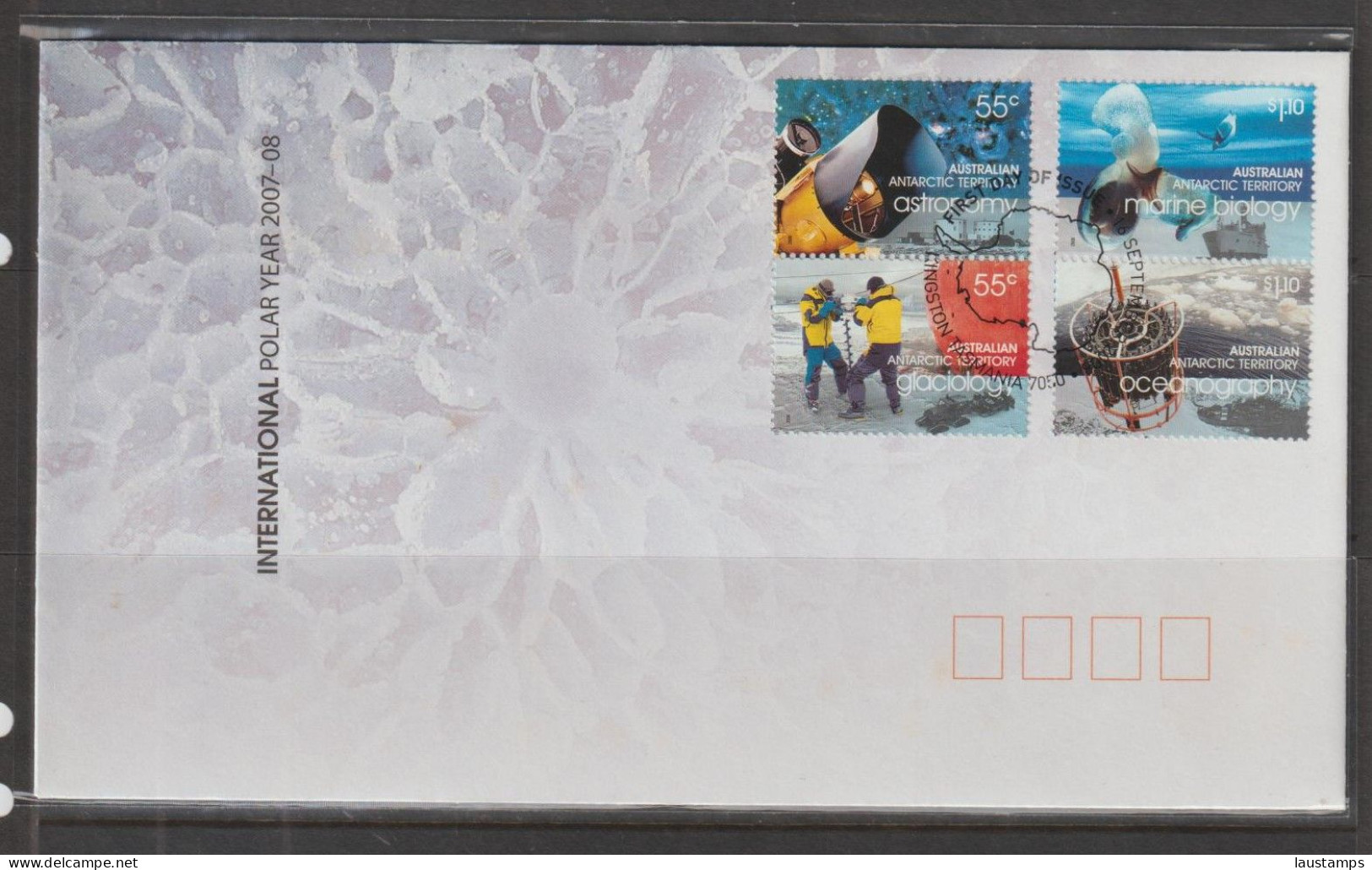 AAT 2008 International Polar Year FDC - Sonstige & Ohne Zuordnung