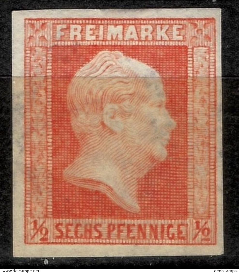 Germany Prussia 1859 1/2 Sgr  Michel Nr. 13  MH With Gum - Postfris