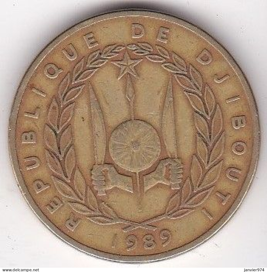 République De Djibouti 500 Francs 1989, Bronze-aluminium, KM# 27 - Djibouti