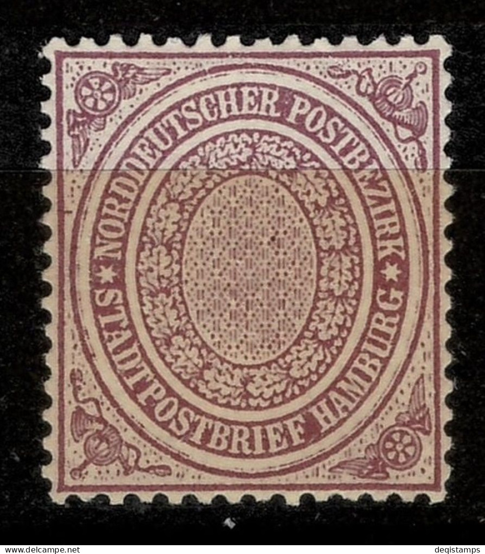 Northern Germany Confederation - NDP 1869 - ½Sch  MLH* Hamburg City Stamp - Nuovi