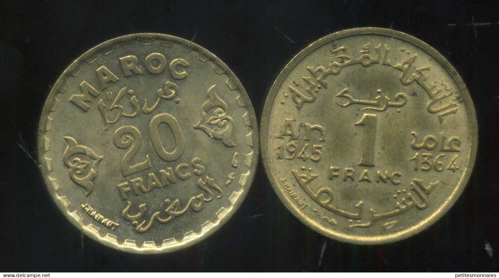 MAROC Lot De 2 Monnaies SPL  ( 1 ) - Kilowaar - Munten