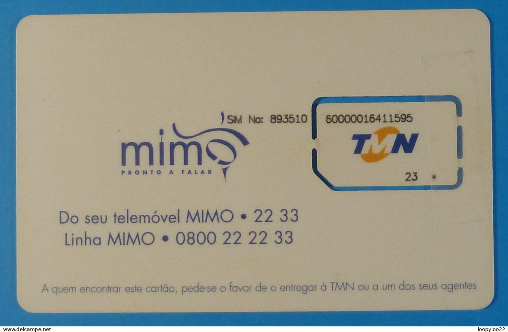 PORTUGAL - GSM - TMN - MIMO - Pronto A Falar - Used - Portugal