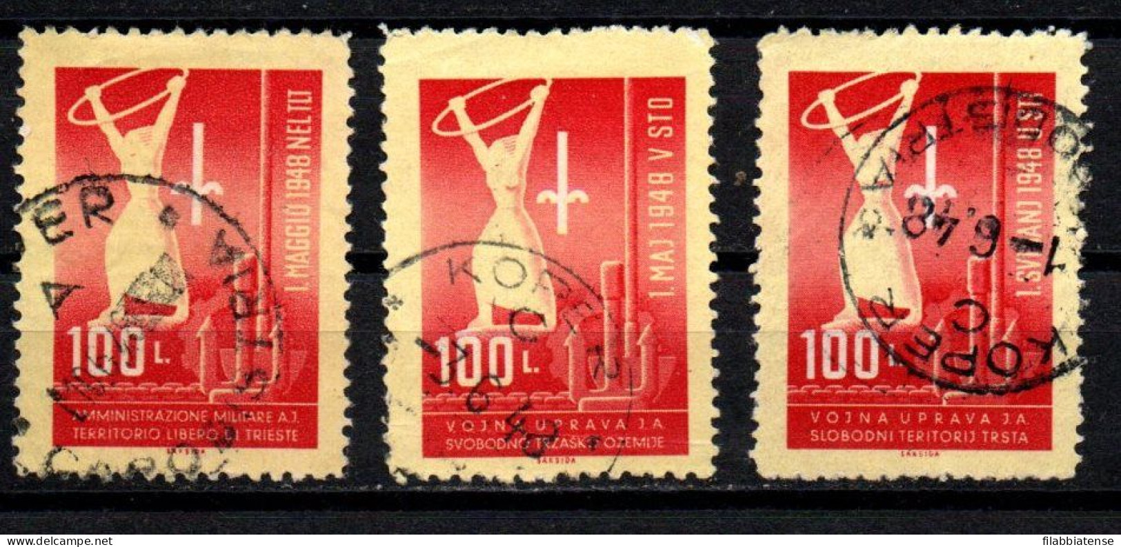 1948 - Italia - Trieste B 1/3   I Maggio       ------- - Usados