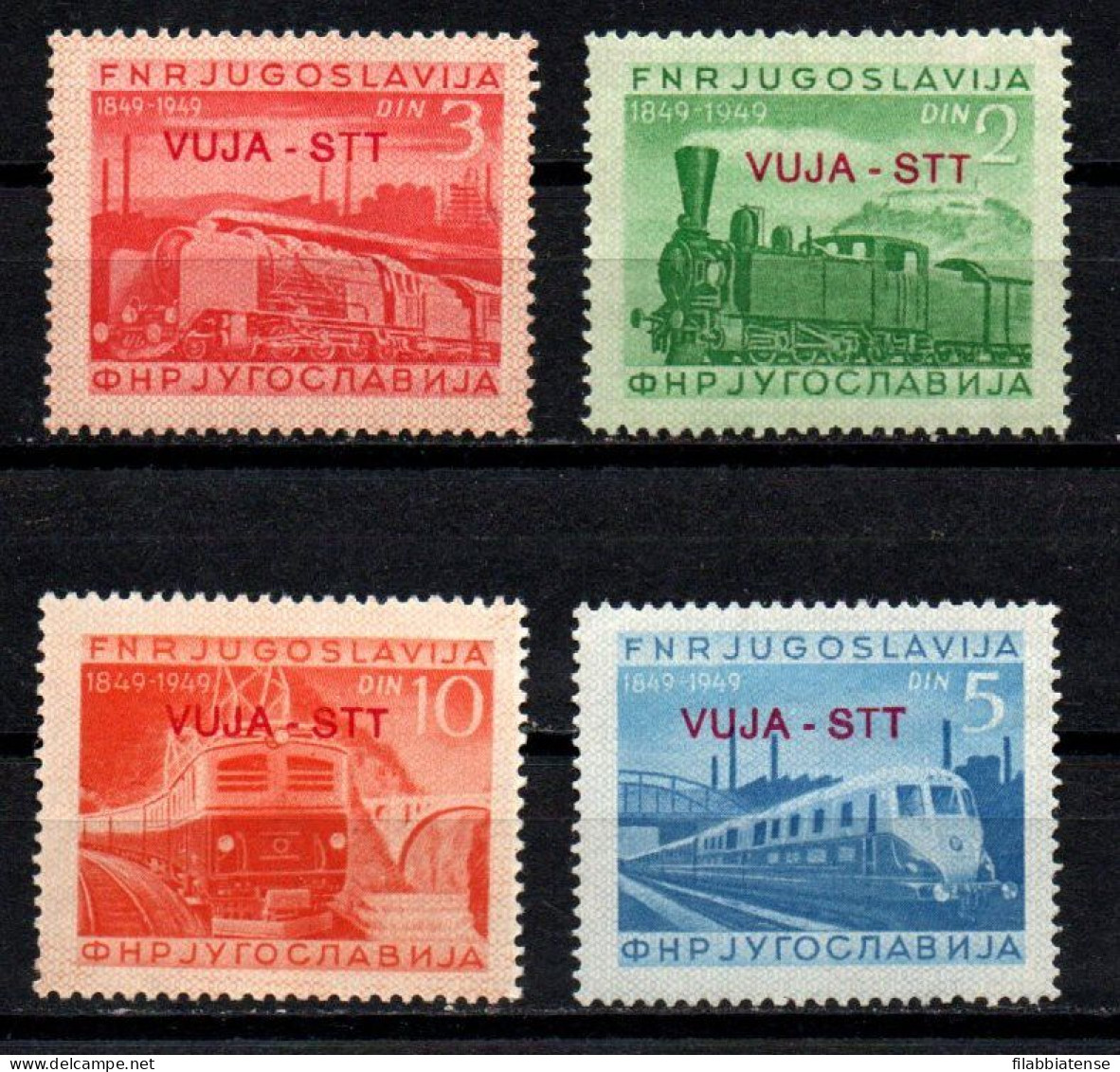 1950 - Italia - Trieste B 19/22 Centenario Delle Ferrovie      ------- - Neufs