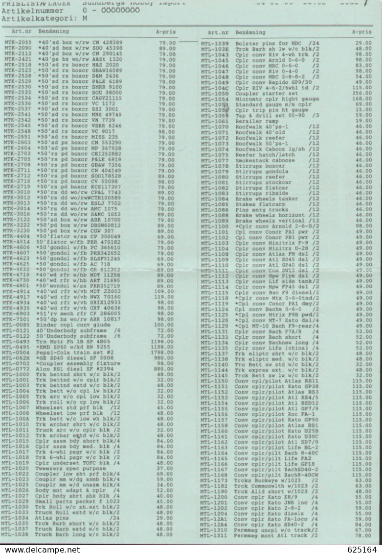 Catalogue WALTHERS 2004 - N & Z Gauge Preisliste In Schwedischen Kronen - En Suédois - Sin Clasificación