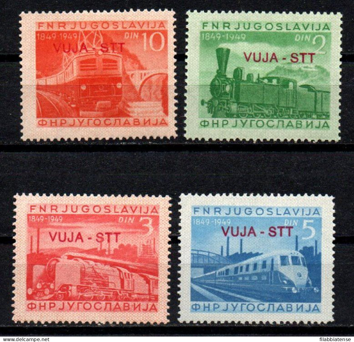 1950 - Italia - Trieste B 19/22 Centenario Delle Ferrovie      ------- - Mint/hinged