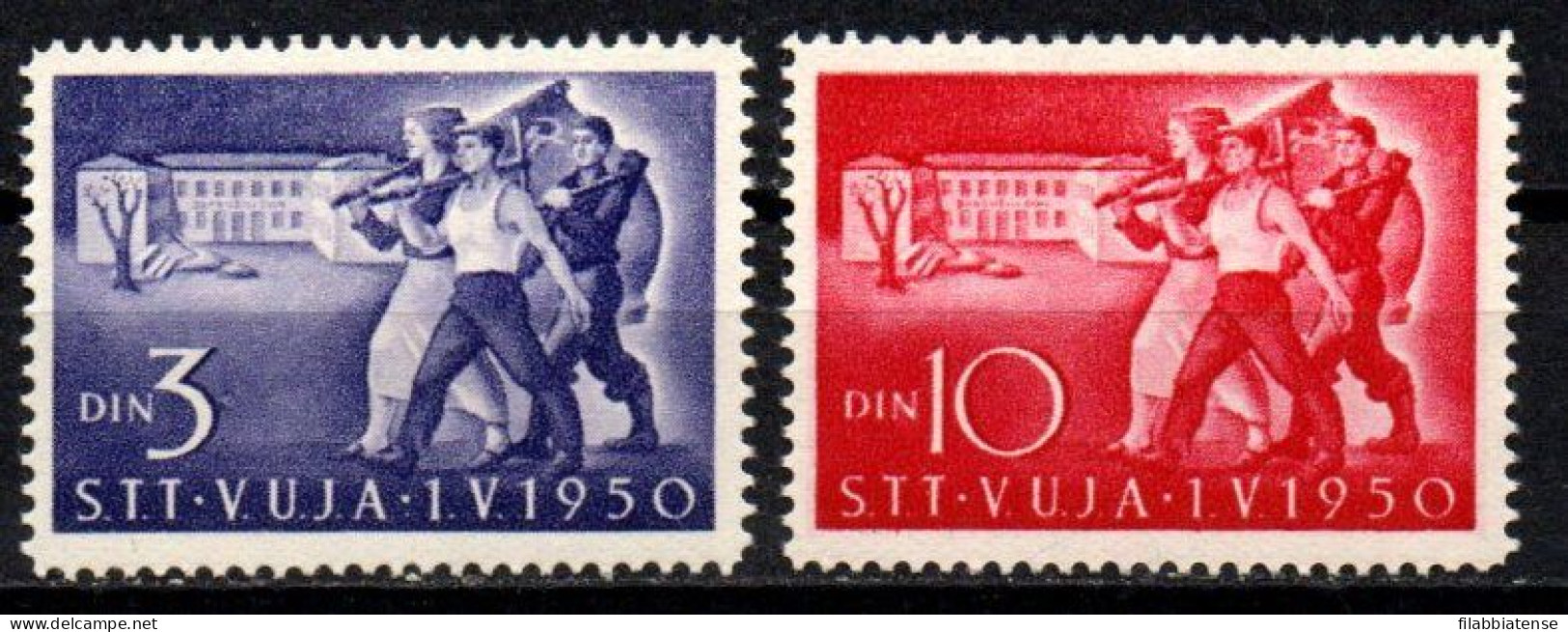 1950 - Italia - Trieste B 34/35  I Maggio      ------- - Mint/hinged