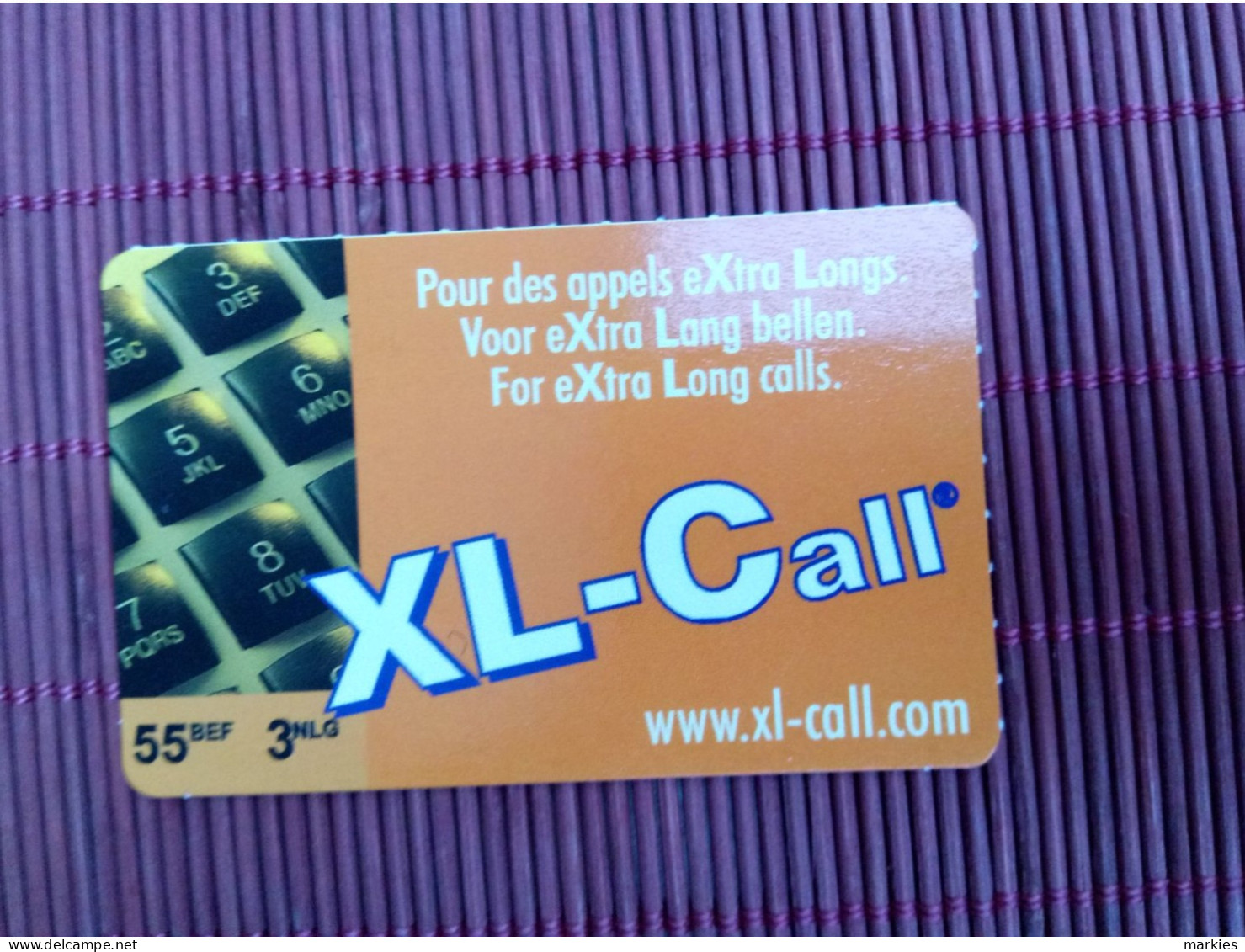 XL-Call 55 Bef Football Used Rare - [2] Prepaid & Refill Cards