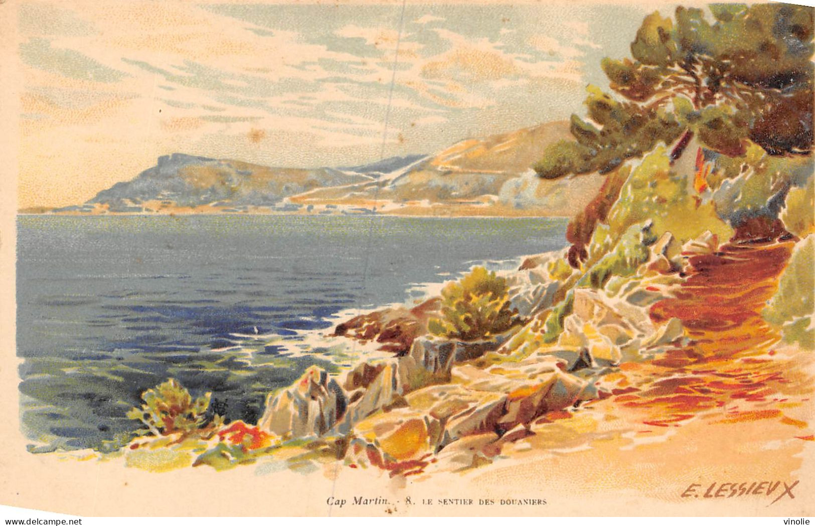 23-3680 :  CAP-MARTIN PAR E. LESSIEUX. ALPES-MARITIMES - Lessieux