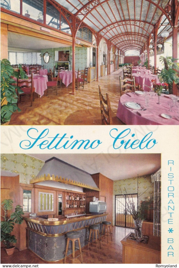 CARTOLINA  ROMA,LAZIO-RISTORANTE "SETTIMO CIELO" VIA BARBERINI 11-CULTURA,RELIGIONE,MEMORIA,BELLA ITALIA,NON VIAGGIATA - Bars, Hotels & Restaurants