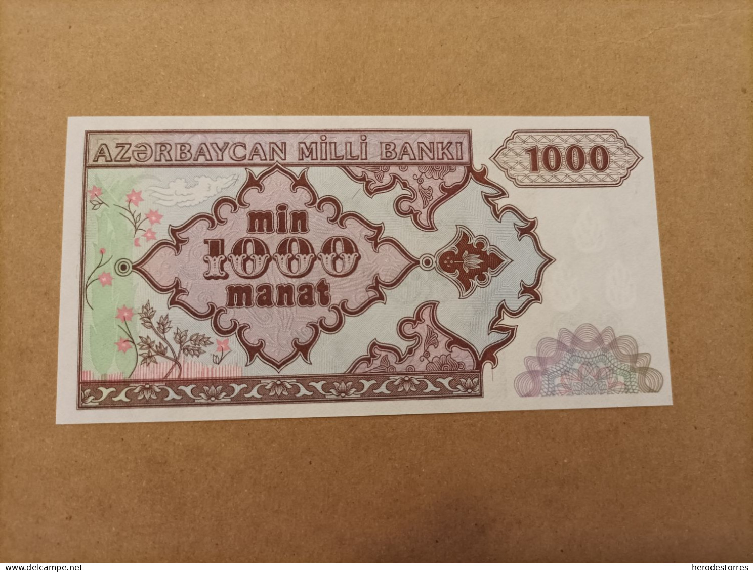 Billete De Azerbayan De 1000 Manat 1993, Serie A, UNC - Azerbeidzjan