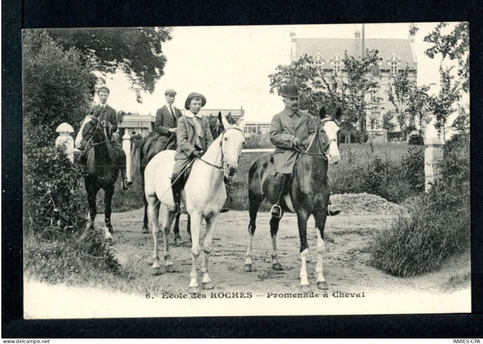 27 VERNEUIL SUR AVRE - ECOLE DES ROCHES - PROMENADE A CHEVAL - Verneuil-sur-Avre