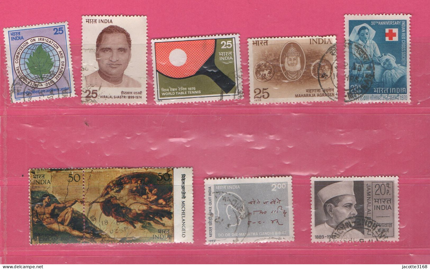 Inde 1969 1975  Lot De 82 Timbres - Used Stamps