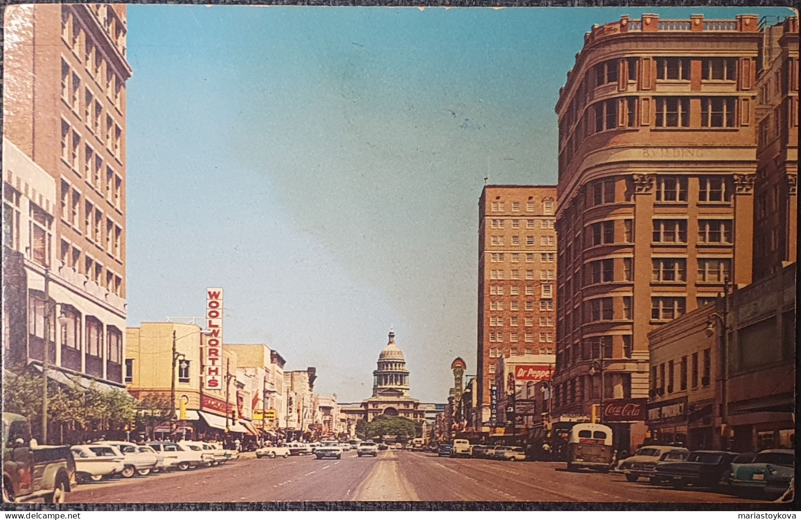 1970. Austin Texas. Congress Avenue. - Austin