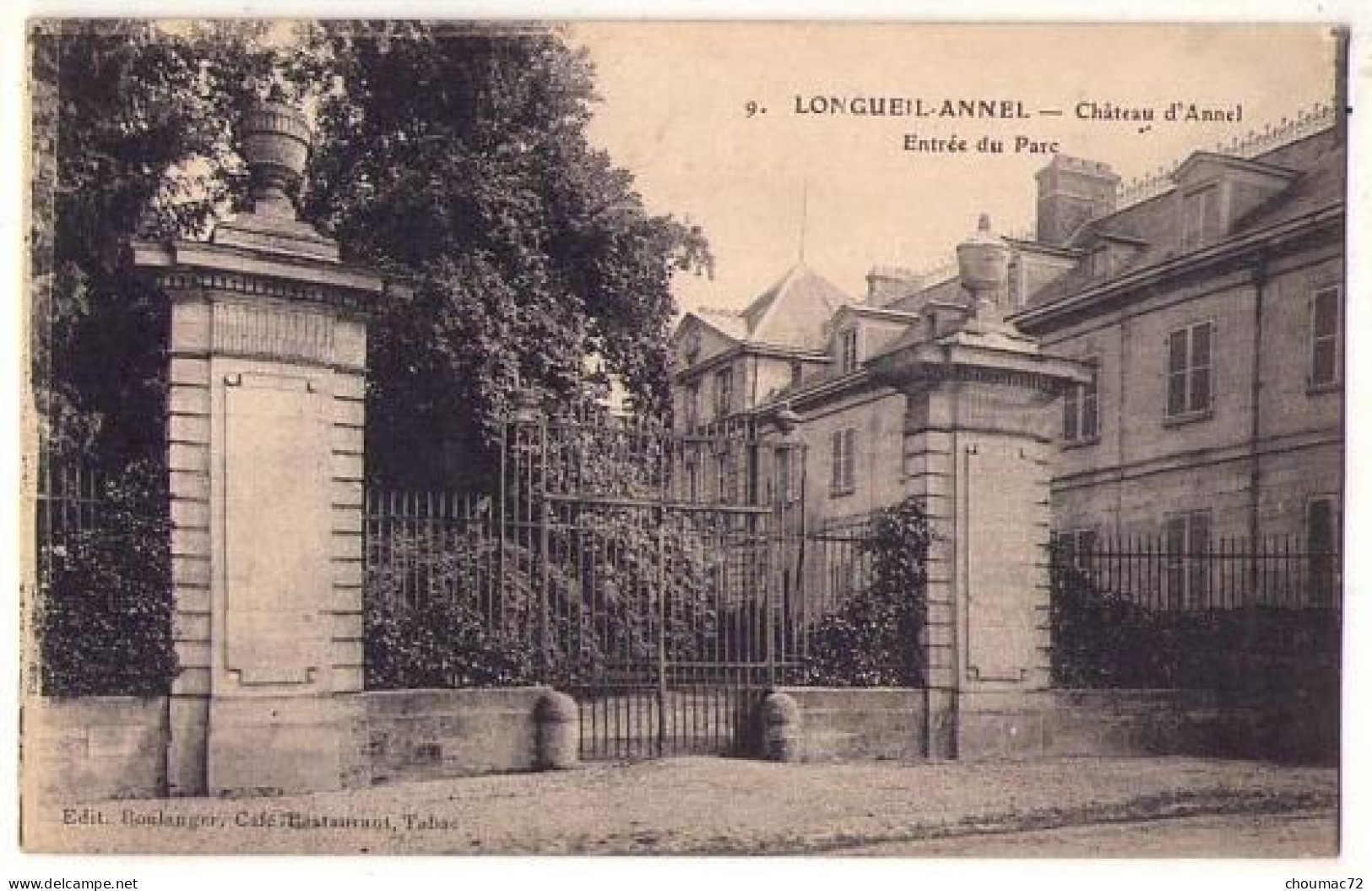 (60) 383, Longueil-Annel, Boulanger 9, Château D'Annel, Entrée Du Parc - Longueil Annel