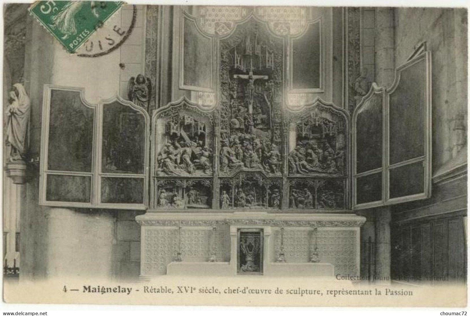 (60) 134, Maignelay, Jouin 4, Retable, Chef D’œuvre De Sculpture, Représentant La Passion - Maignelay Montigny