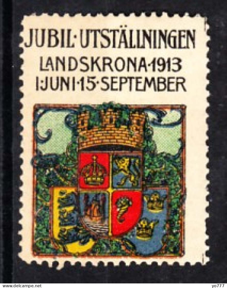 VV-030 1913 JUBIL UTSTALININGEN LANDSKRONA VIGNETTE MNH** - Autres & Non Classés