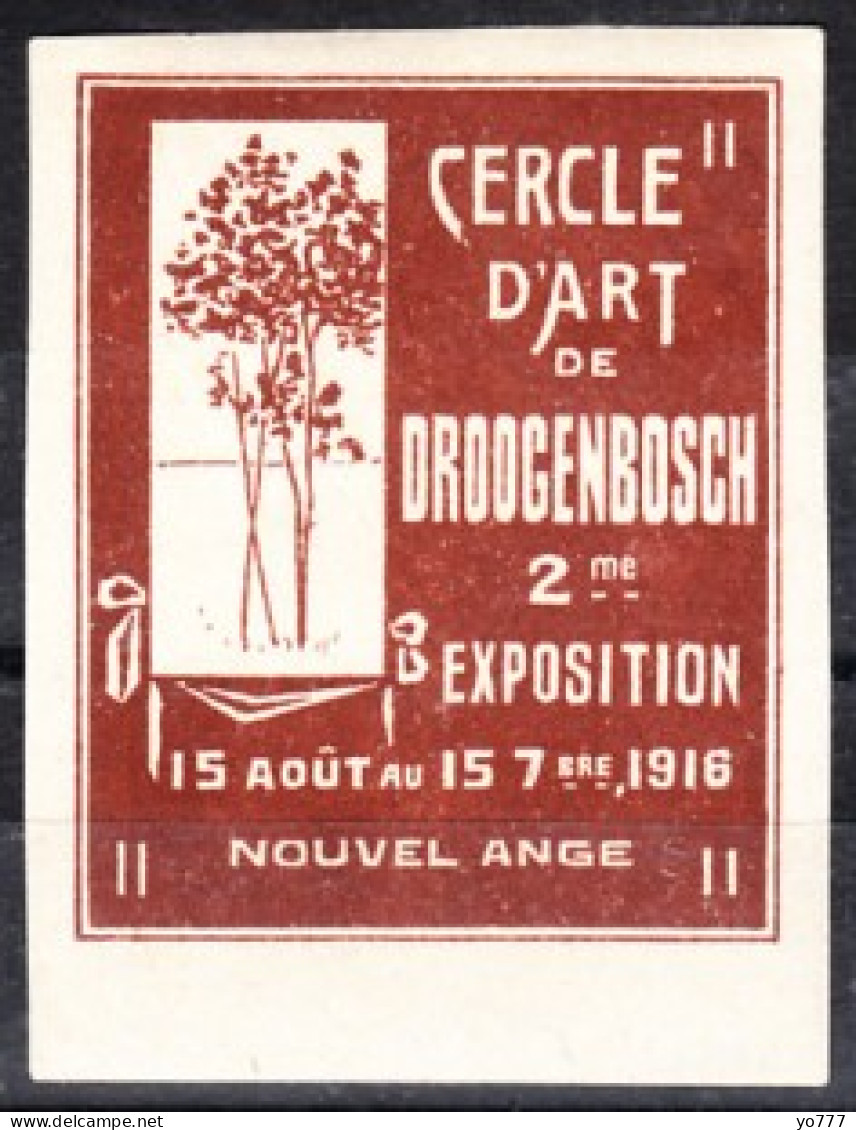 VV-034 1916 Cercle D Art De Droogenbosch 2 Me Exposition Vignette MNH** - Autres & Non Classés