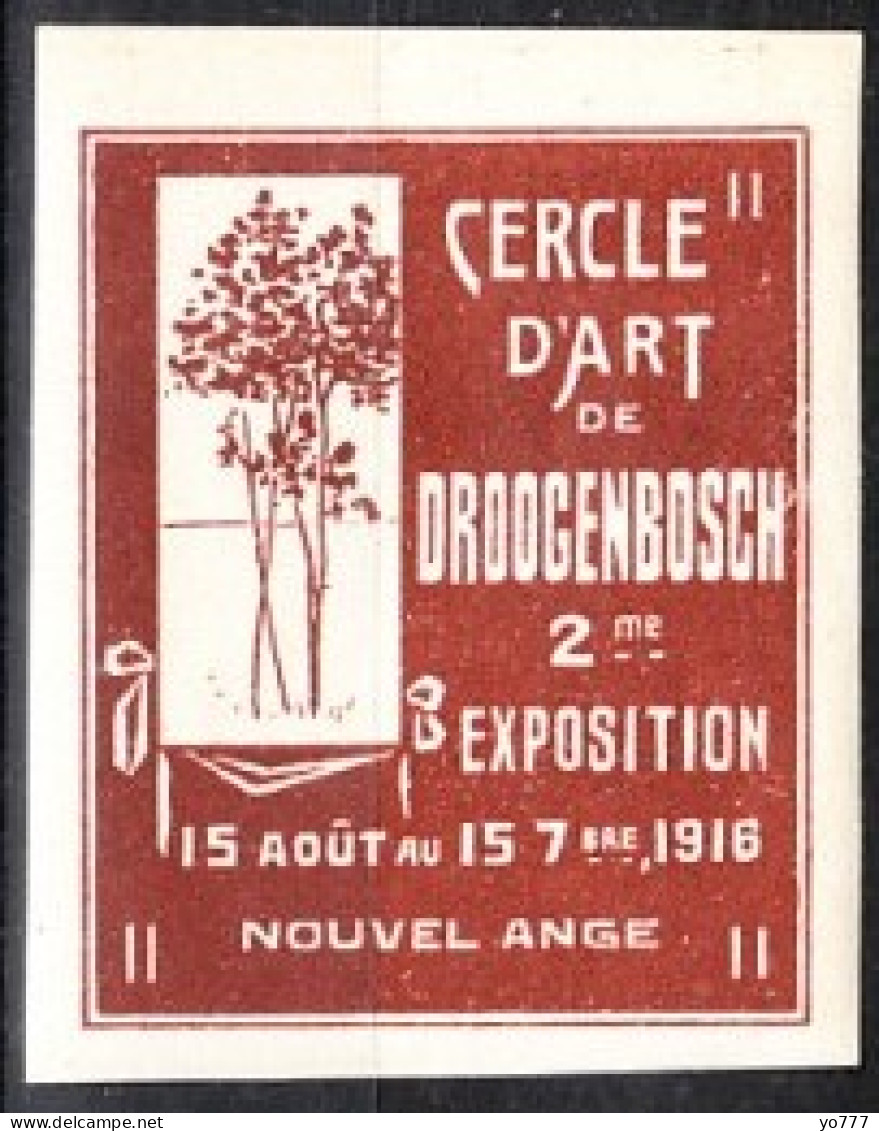 VV-036 1916 Cercle D Art De Droogenbosch 2 Me Exposition Vignette MNH** - Autres & Non Classés