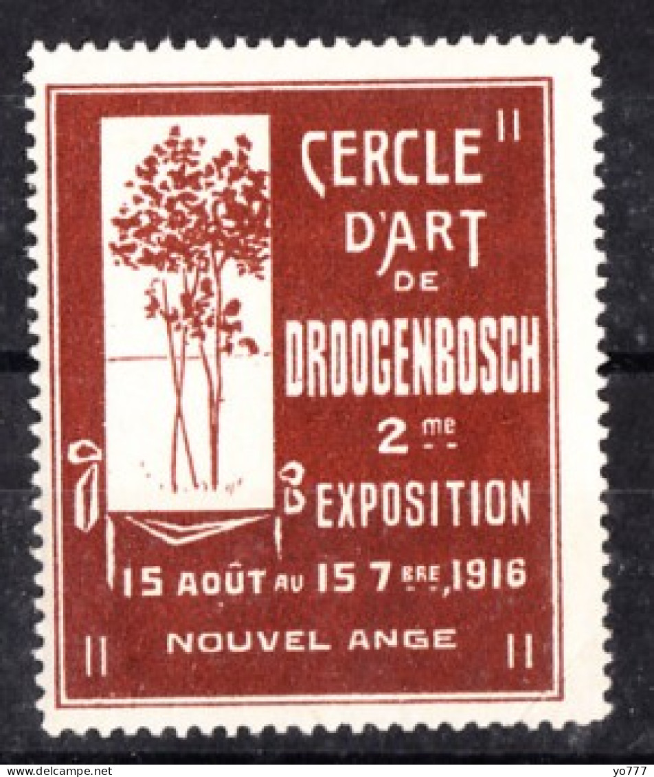 VV-037 1916 Cercle D Art De Droogenbosch 2 Me Exposition Vignette MNH** - Autres & Non Classés