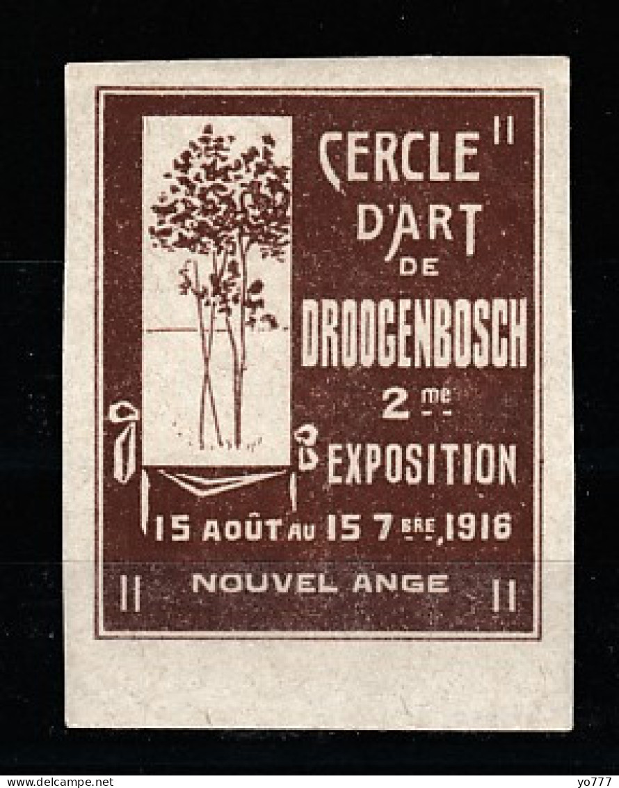 VV-042 1916 Cercle D Art De Droogenbosch 2 Me Exposition Vignette MNH** - Autres & Non Classés