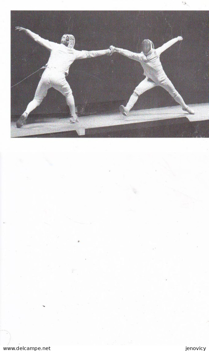 PHOTOGRAPHIE EXTRAITE "D'ESCRIME PASSION" BEAU PLAN A VOIR !!!  REF 80684 - Fencing