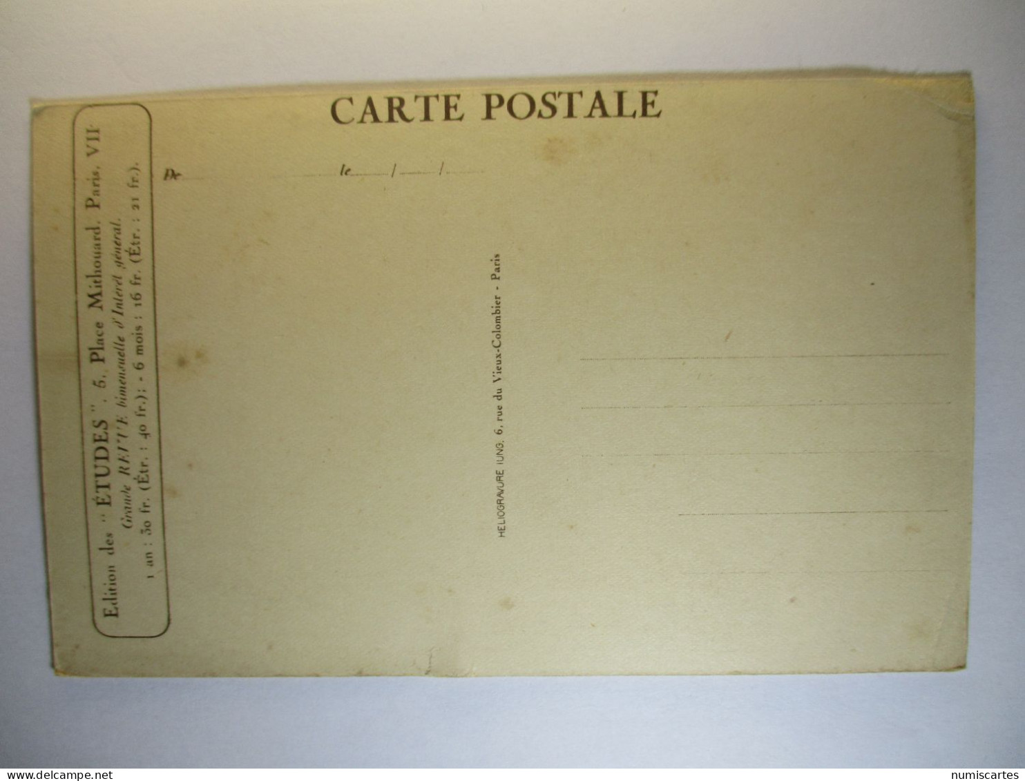 Carte Postale Chateau De Mesnieres (76) Pavillon Central  ( Petit Format Non Circulée) - Mesnières-en-Bray