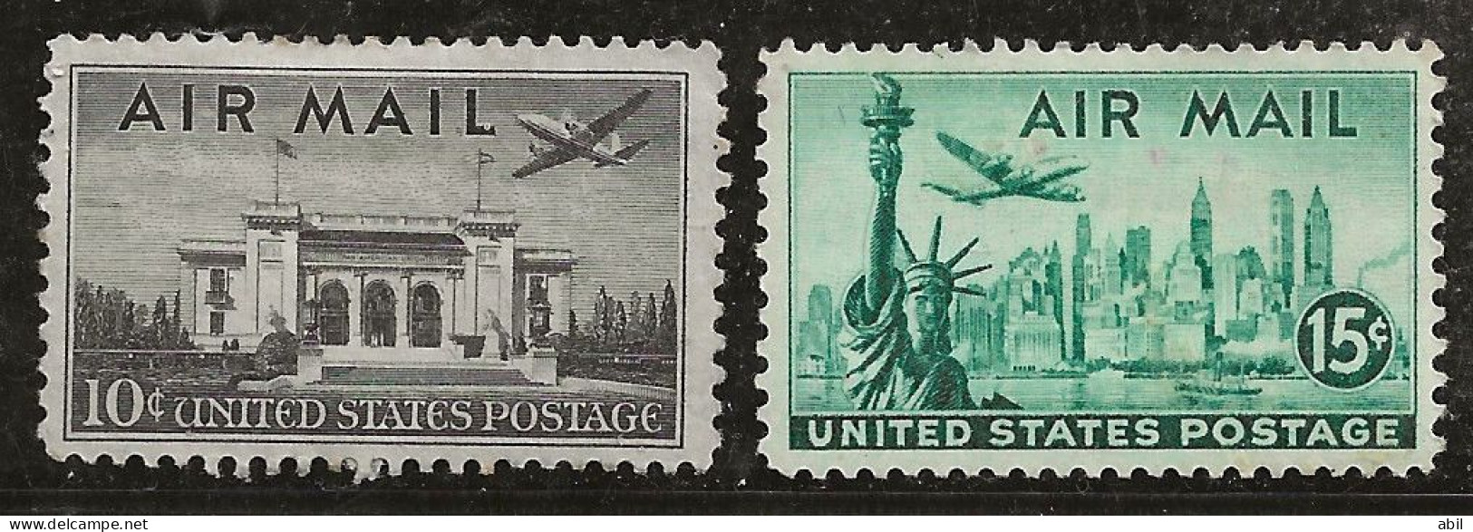 Etats-Unis 1947 N° Y&T :  Av 36 Et 37 * - 2b. 1941-1960 Neufs