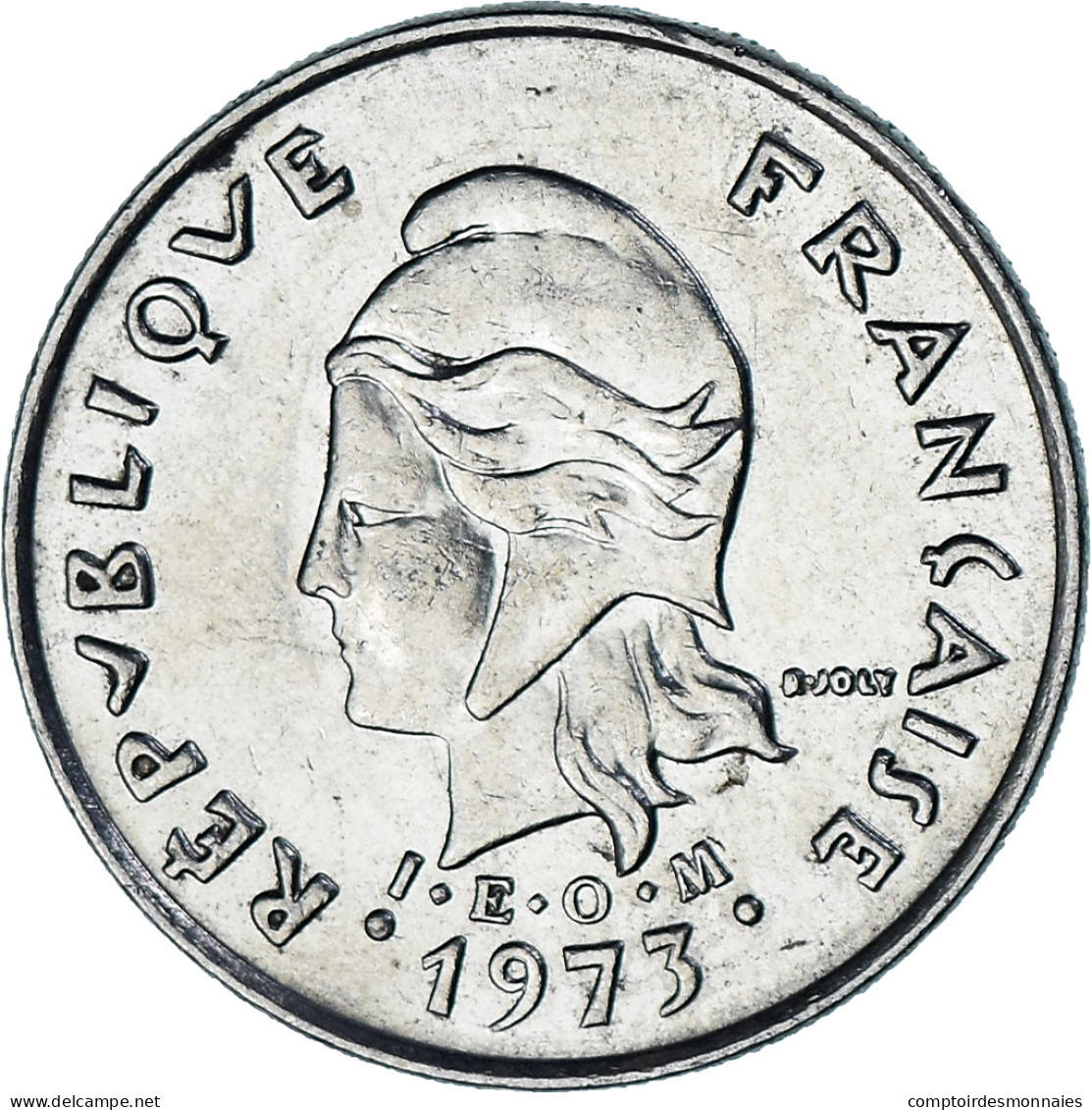 Nouvelle-Calédonie, 10 Francs, 1973 - Nueva Caledonia