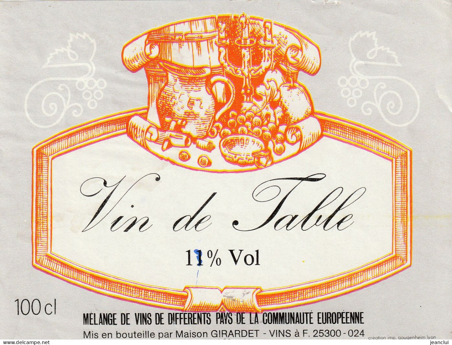 VIN DE TABLE - Other & Unclassified