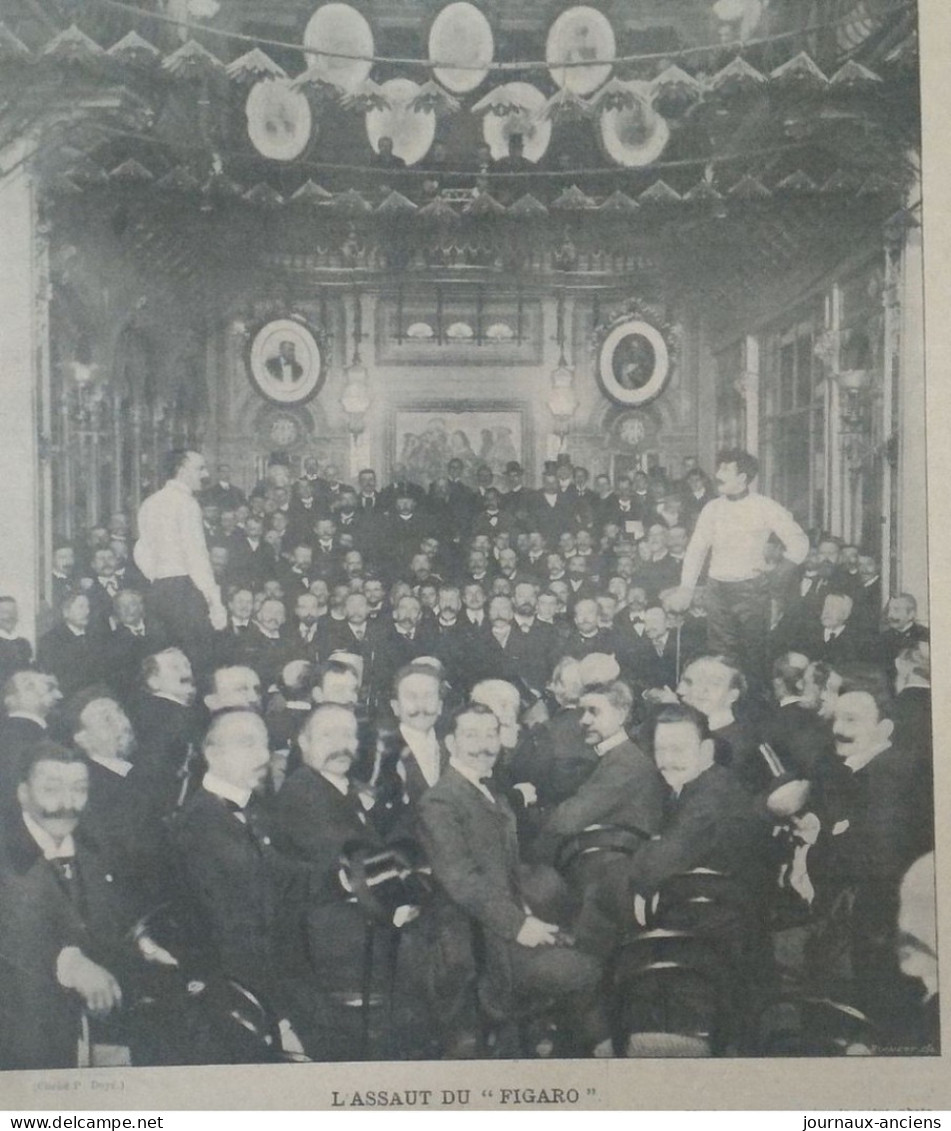 1901 ESCRIME L'ASSAUT DU FIGARO - CONTE MIMIAGUE - SAN MALTO - LUCIEN MERIGNAC - LA VIE AU GRAND AIR ETC.... - Fechten