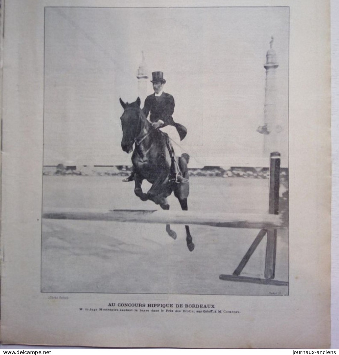 1901 LA VIE AU GRAND AIR - HIPPISME BORDEAUX - TENNIS SUR LE LITTORAL - CANADA SAINT - CYCLISME - O'GALOP - AVIRON - Ruitersport