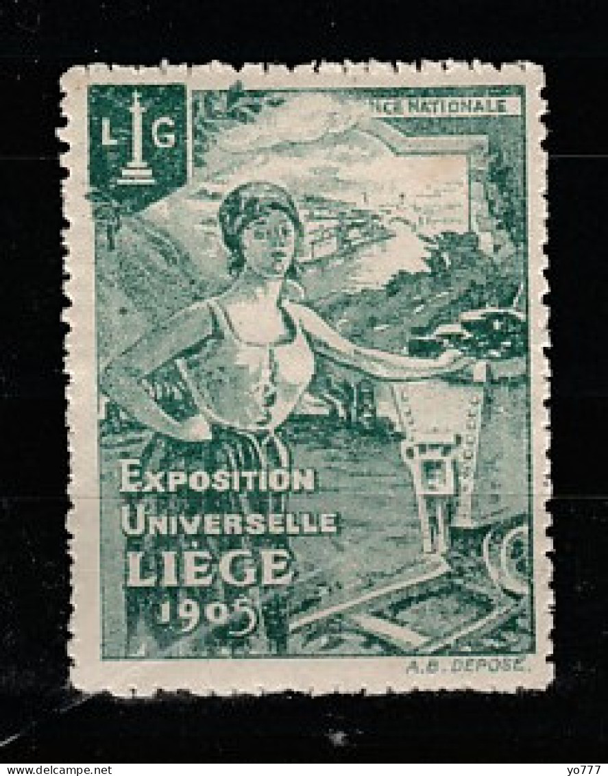 VV-130 1905 Exposition Universelle Liege Vignette MNH** - Sonstige & Ohne Zuordnung