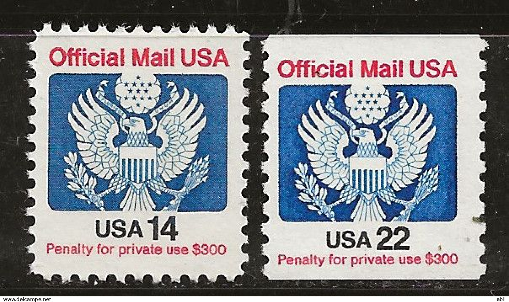 Etats-Unis 1985 N° Y&T :  Se 107 Et 108 ** - Service