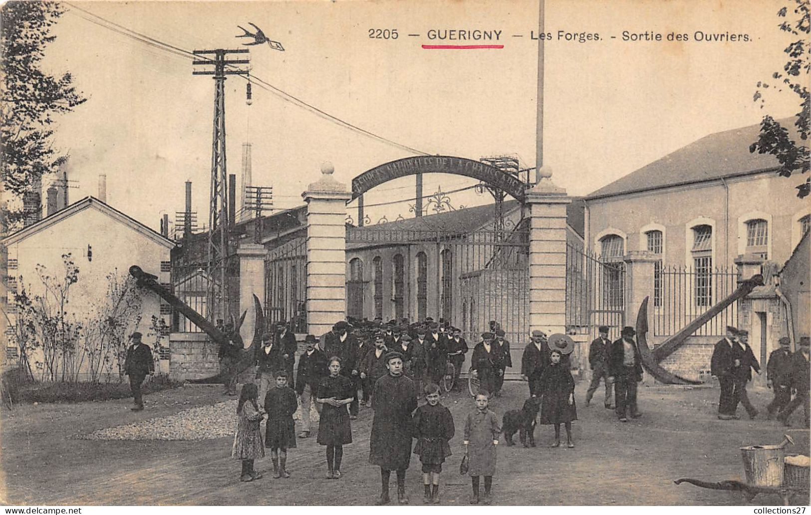 58-GUERIGNY- LES FROGES SORTIE DES OUVRIERS - Guerigny