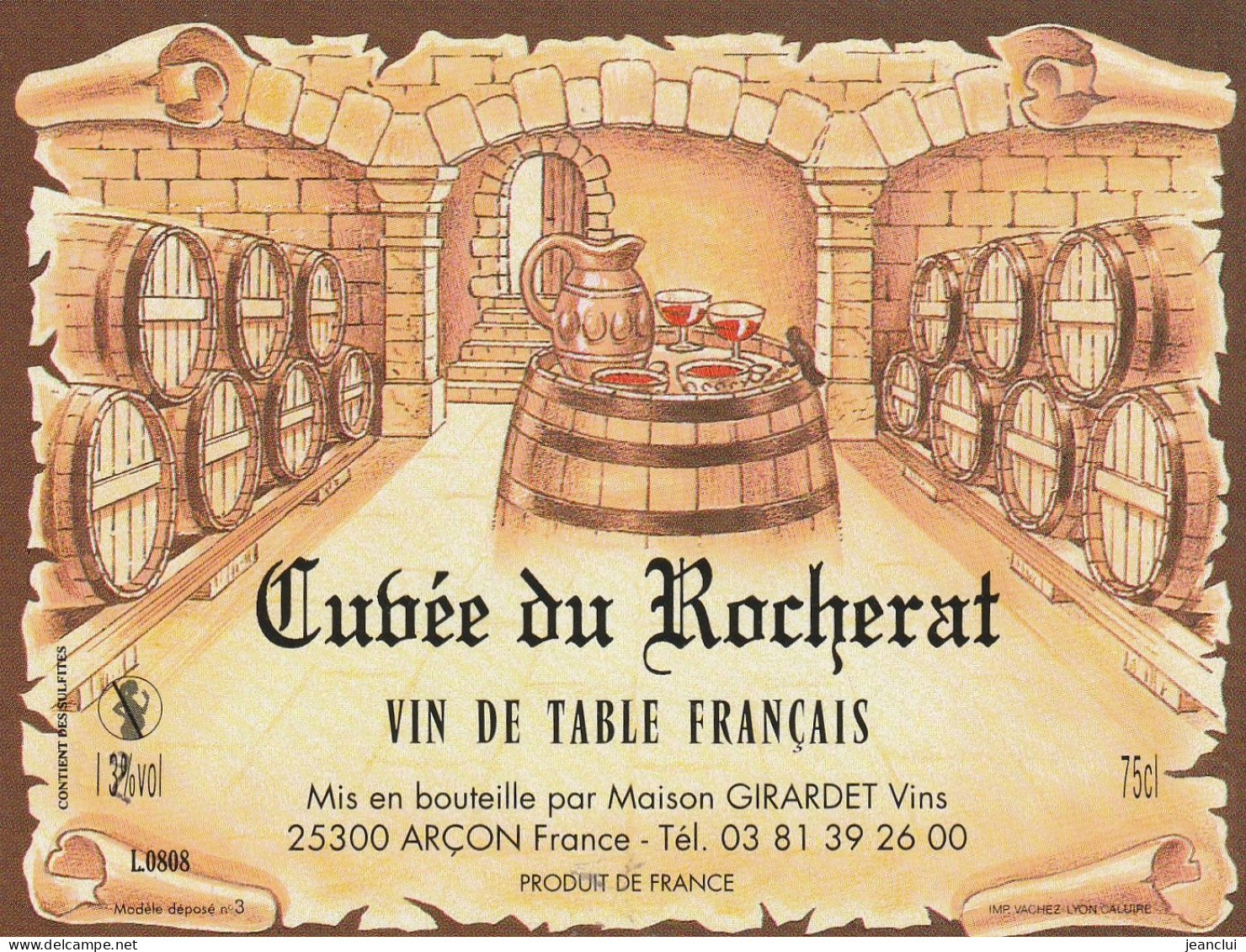 CUVEE DU ROCHERAT  + TONNEAUX - Otros & Sin Clasificación