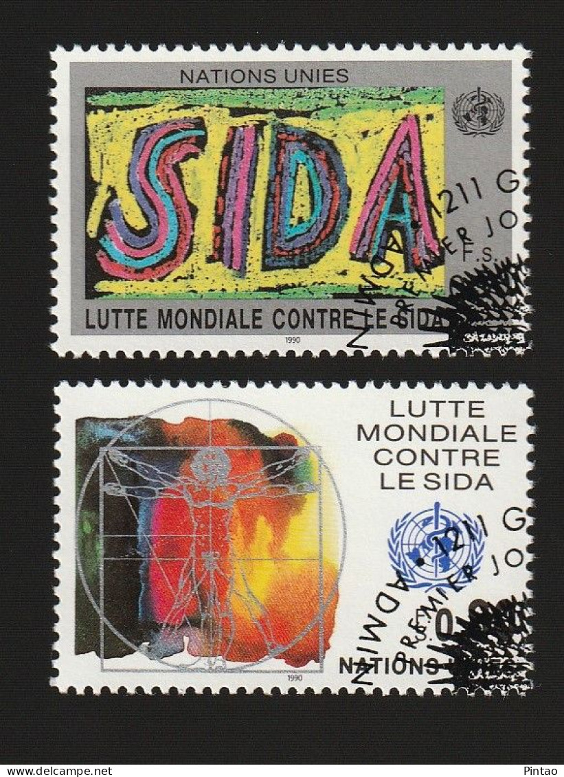 WW14006- NAÇÕES UNIDAS (GENEBRA) 1990- CTO (SIDA) - Used Stamps